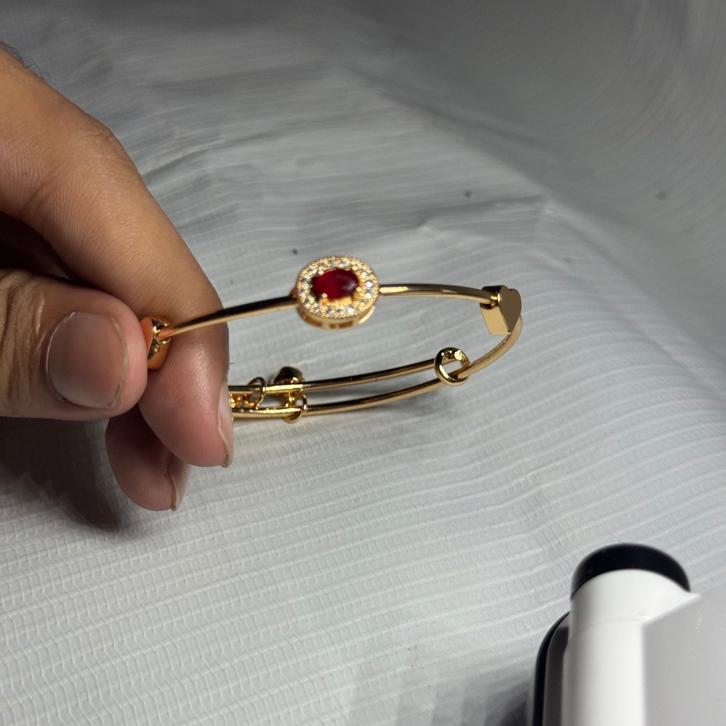 Red Classic Round Bracelet - Pair of 2