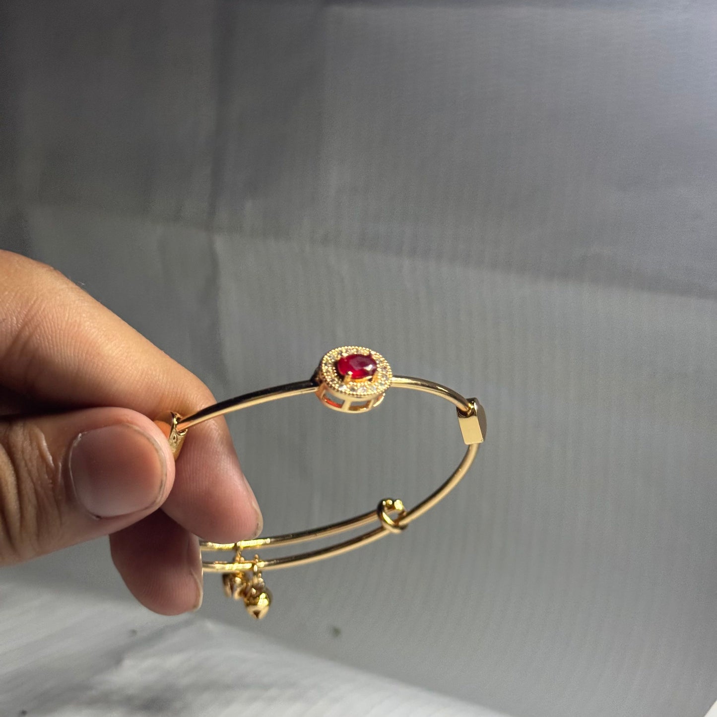 Red Classic Round Bracelet - Pair of 2