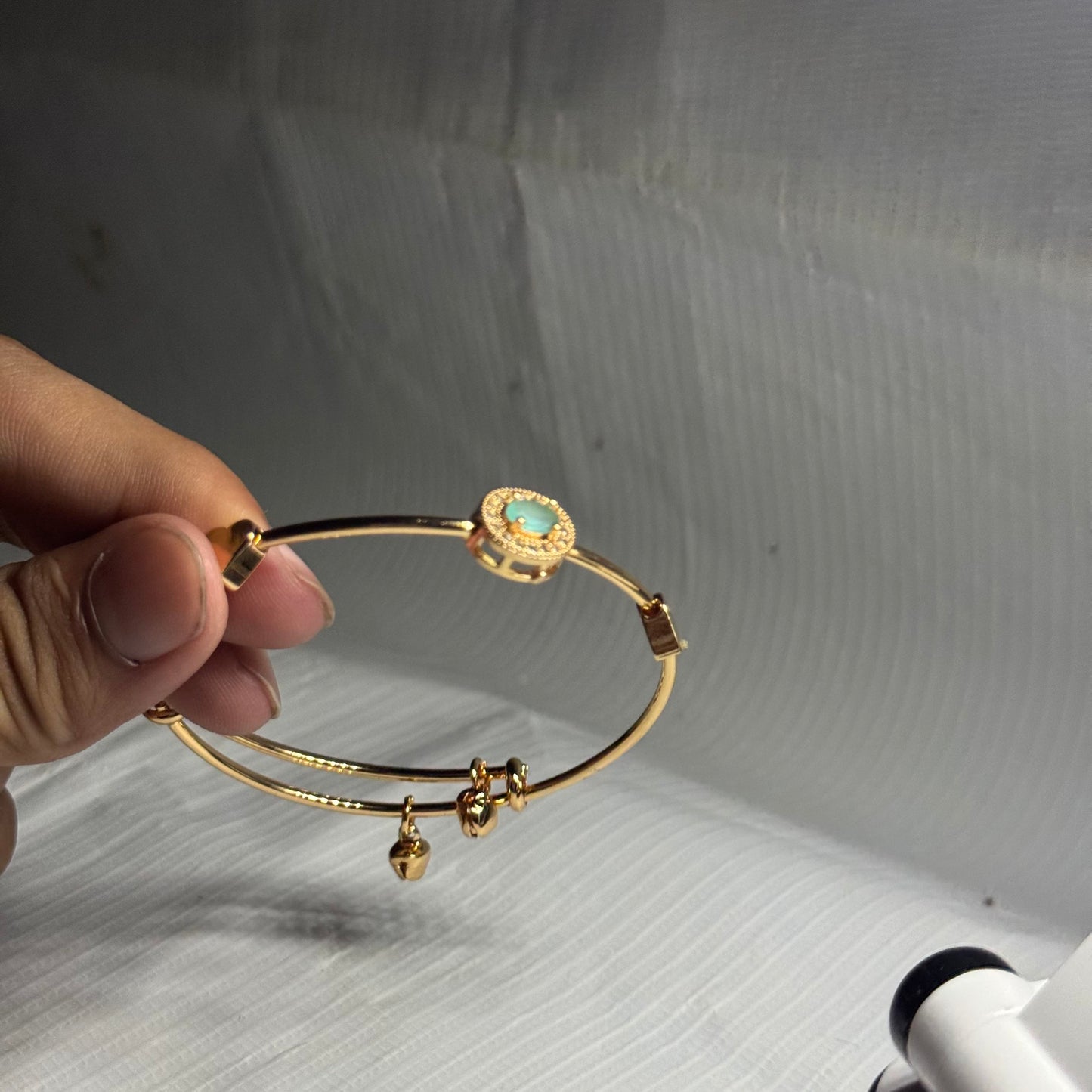 Green Classic Round Bracelet - Pair of 2